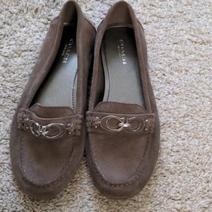 Coach fortunate suede flats size 6